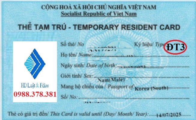 Thẻ tạm trú cho người nước ngoài